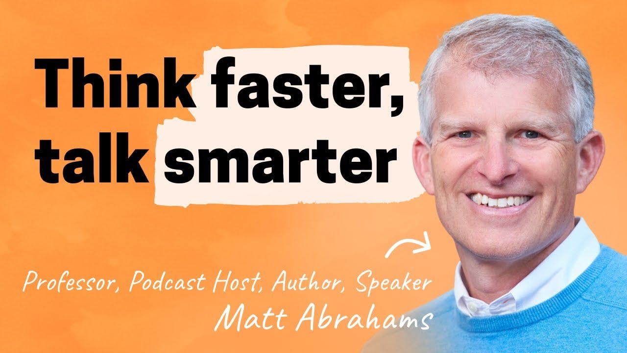 How to speak more confidently and persuasively | Matt Abrahams (professor, speaker, author)