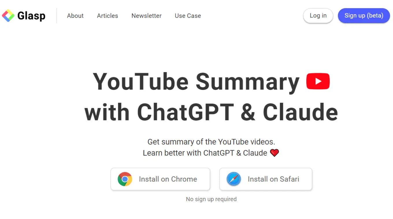 youtube summary with chatgpt and claude