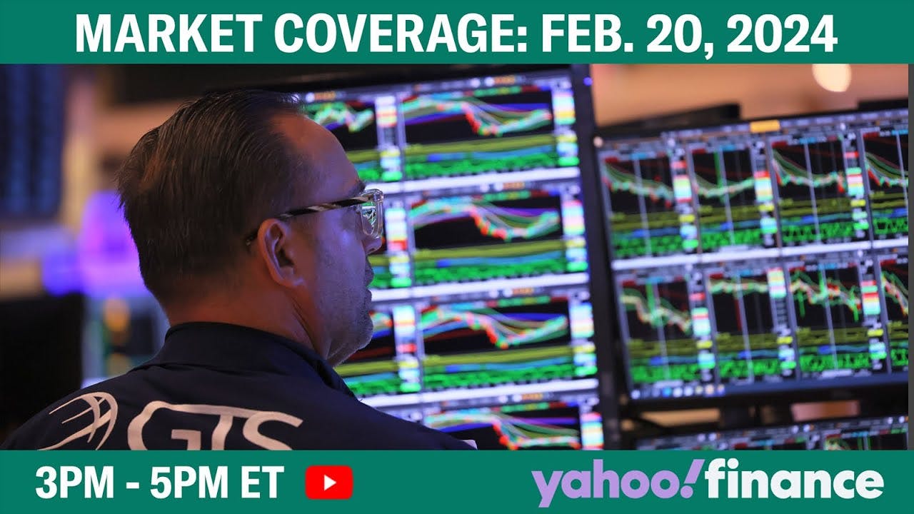 Stock market today: Tech stocks lead market slide with Nvidia earnings on deck | February 20, 2024