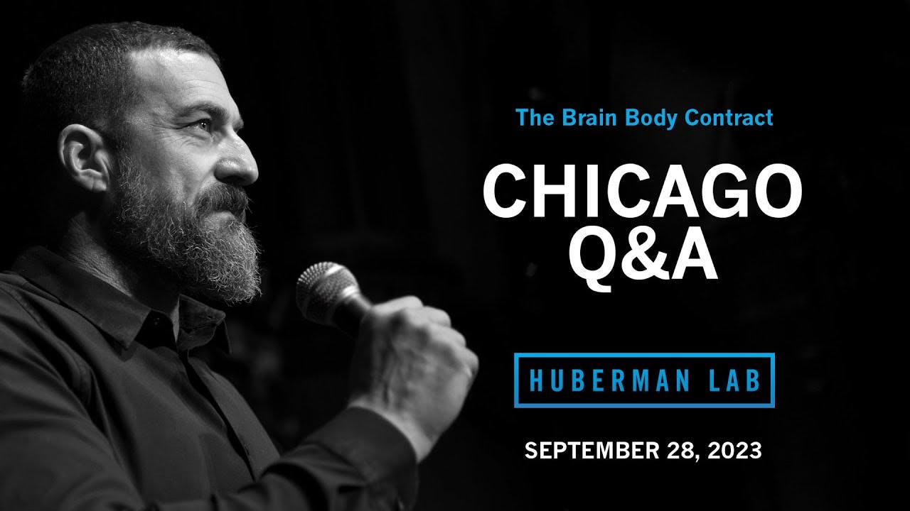 LIVE EVENT Q&A: Dr. Andrew Huberman Question & Answer in Chicago, IL